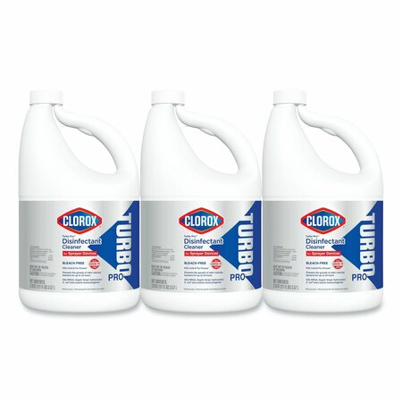 CLOROX Turbo Pro Disinfectant Cleaner for Sprayer Devices, 121 oz Bottle, PK3 60091